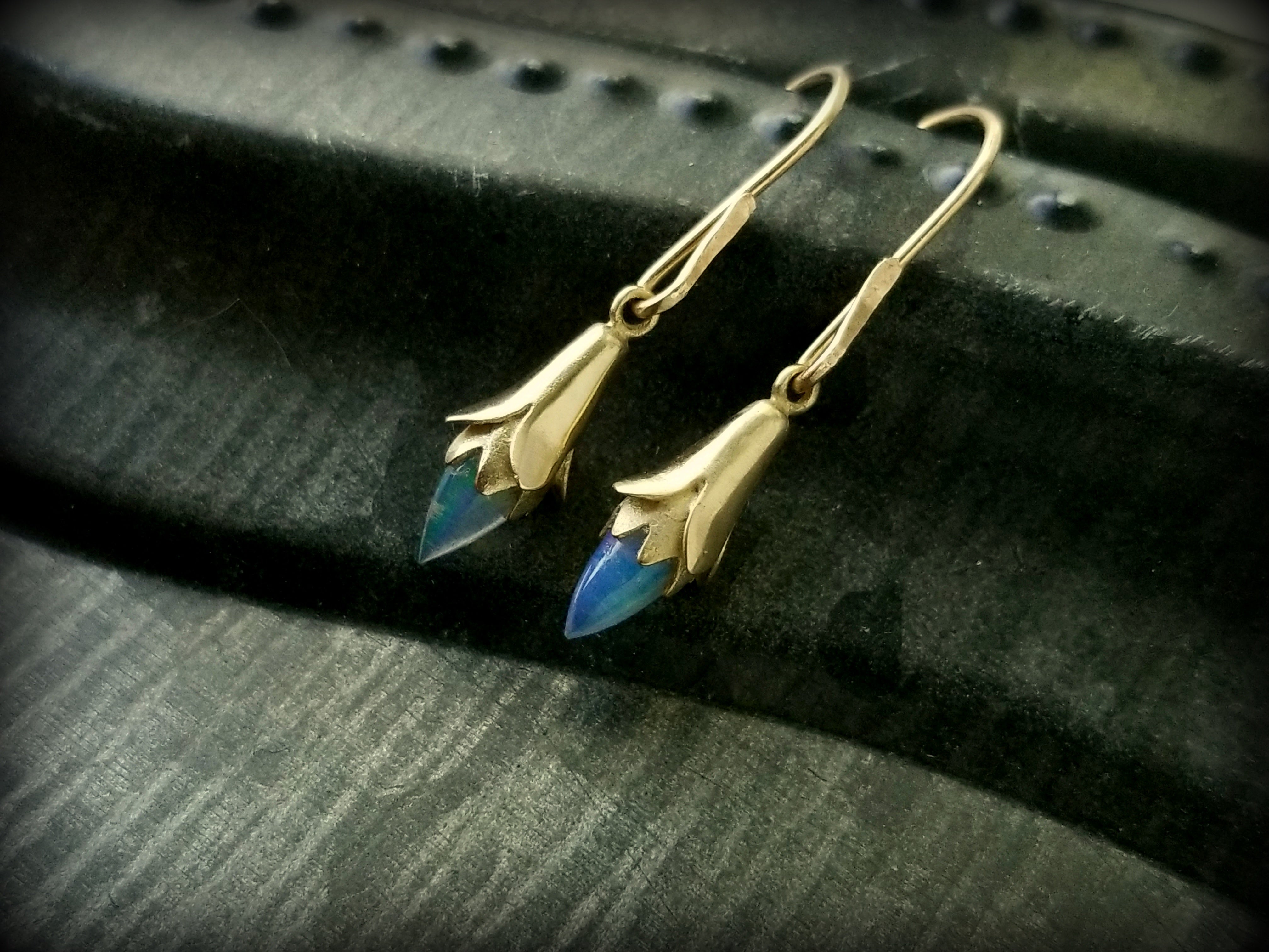 Titania Pearl Earrings | Gold
