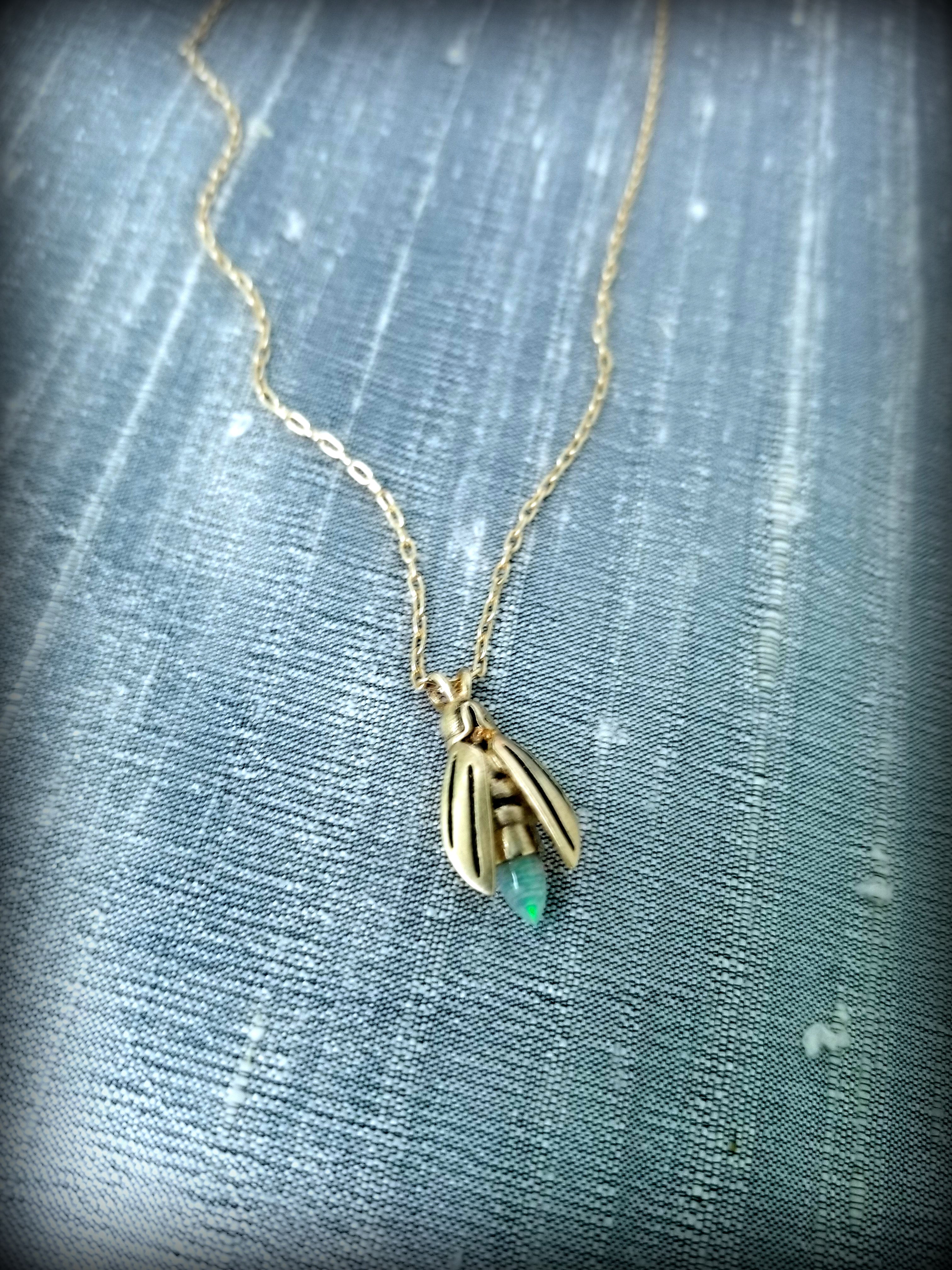 Firefly Necklace Dreams Like Fireflies Southern Rustic Country Womens  Jewelry
