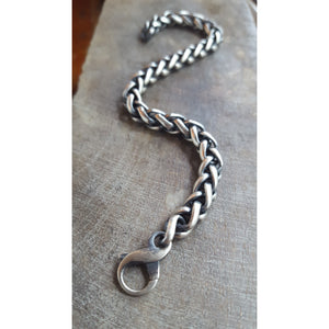 XLarge 8mm Sterling Snake Chain Bracelet