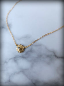 Petite 14k Manhole Necklace with Diamond
