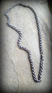 Snake Chain Necklace - Antiqued Sterling 6mm