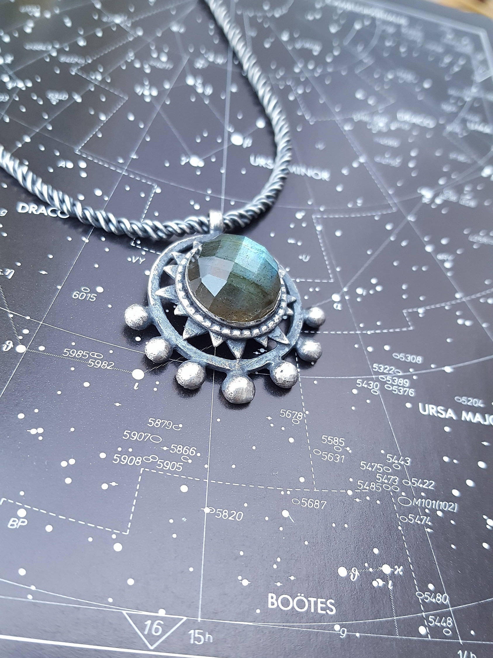 Seven Planets Celestial Amulet Necklace